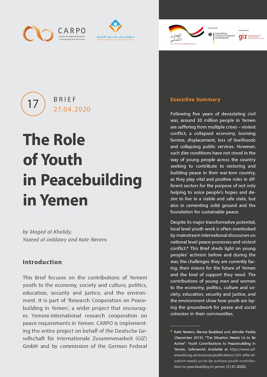 The Role of Youth in Peacebuilding in Yemen