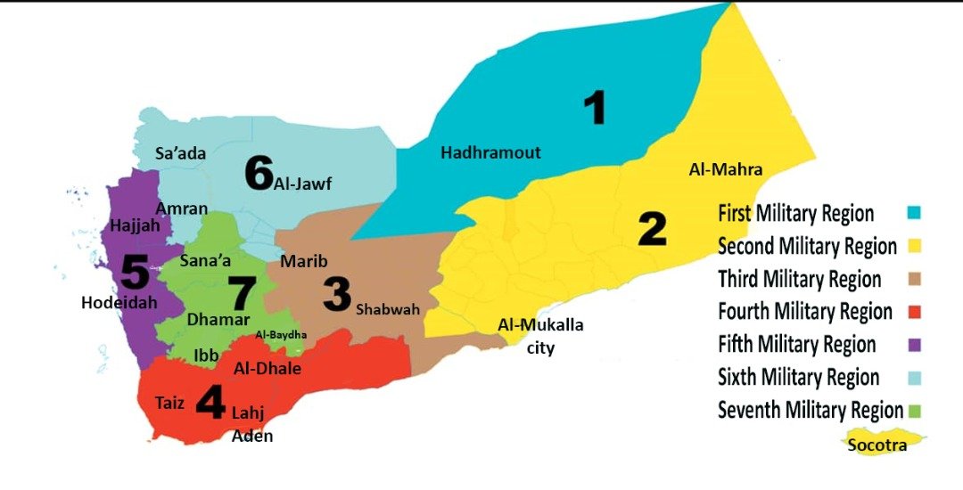 yemen militry map